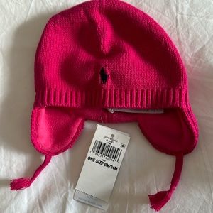 Ralph Lauren baby girl ear flap hat